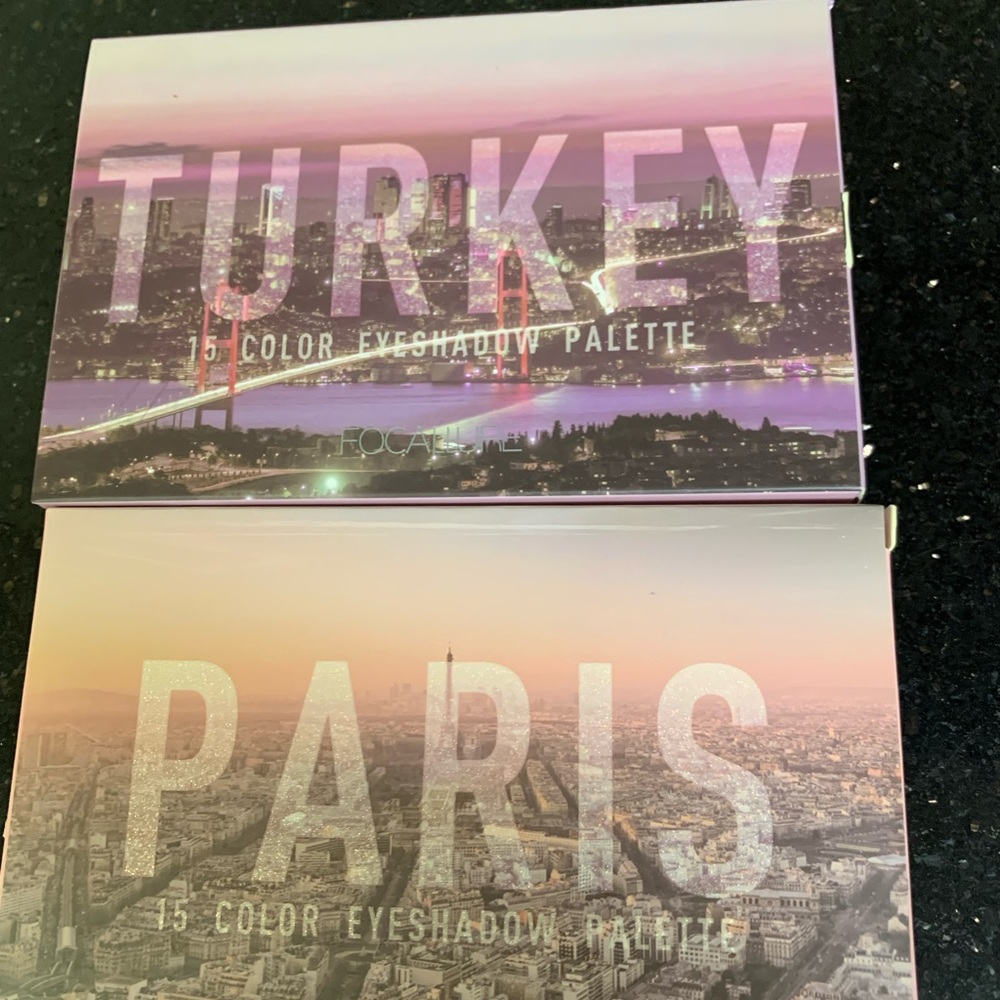 Focallure Turkey 🇹🇷 & Paris 🇫🇷 Eyeshadow Palette 🎨 Bundle